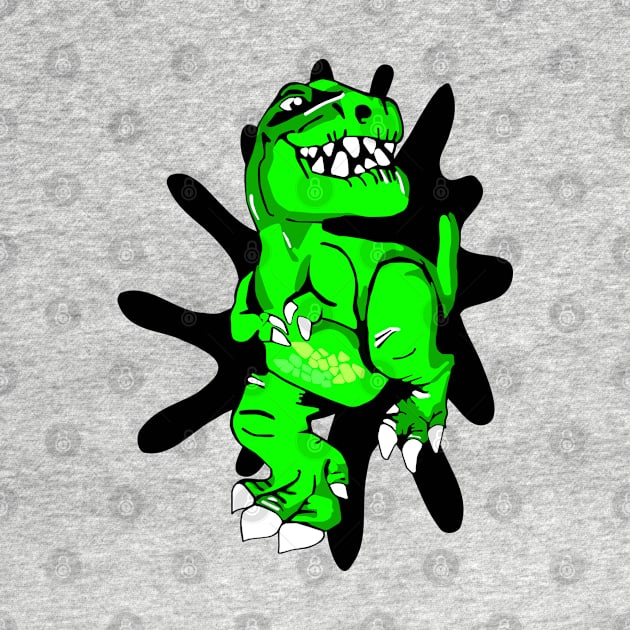 Green Dinosaur T-Rex by CBV